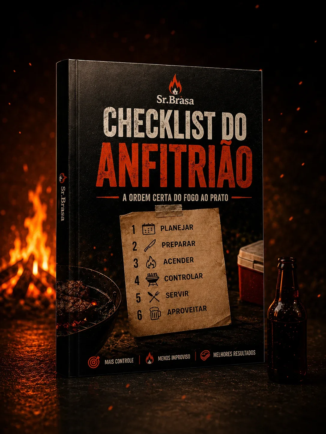 Capa 3D premium do bônus Checklist do Anfitrião.